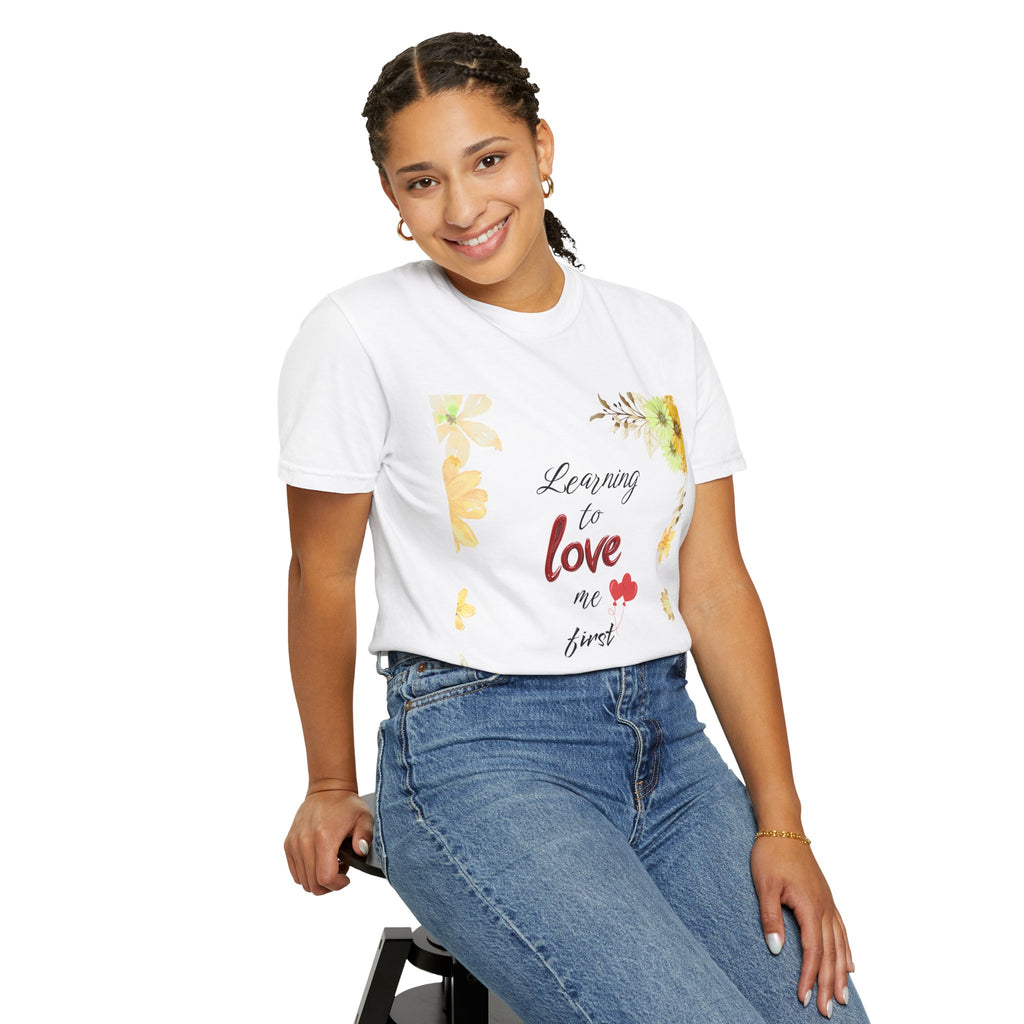Learning to Love Me First Floral T-Shirt