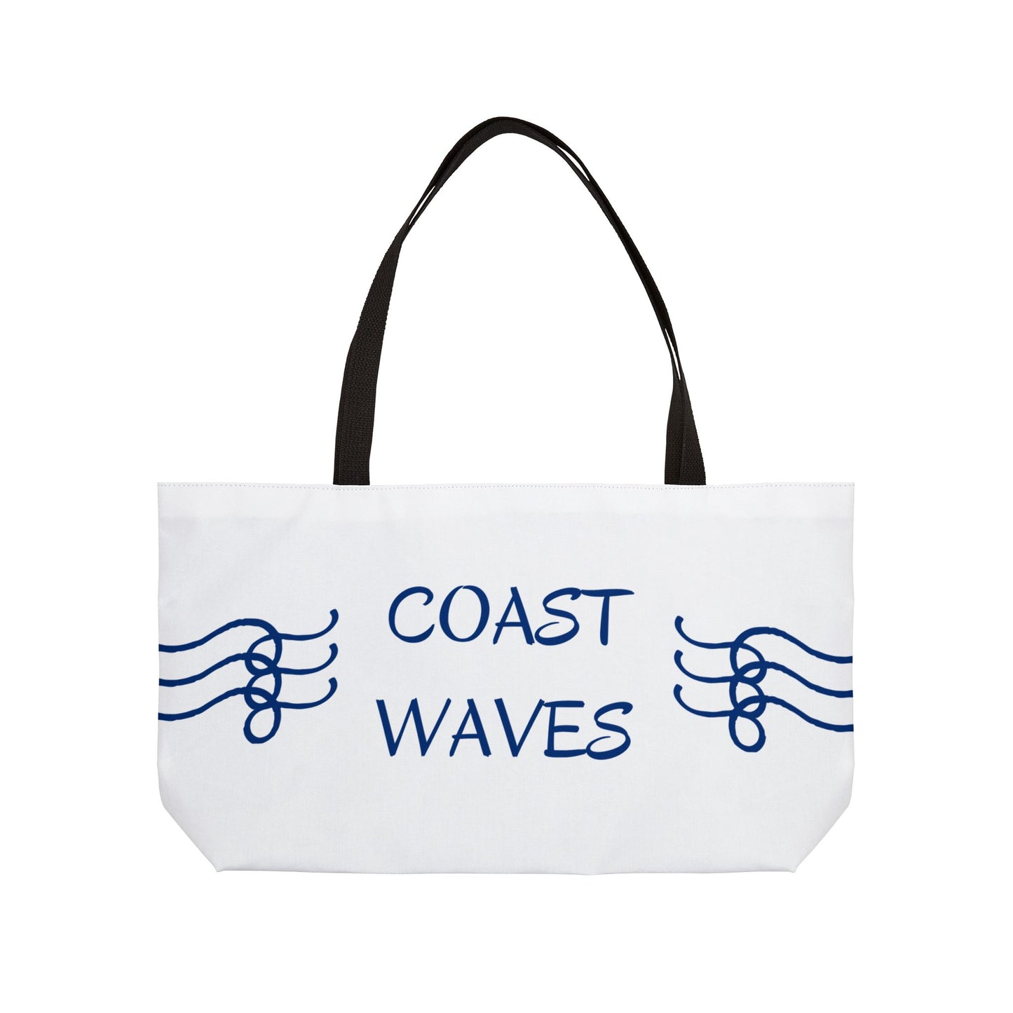 Coast Waves Weekender Tote Bag — Coastal Beach Canvas Travel Tote