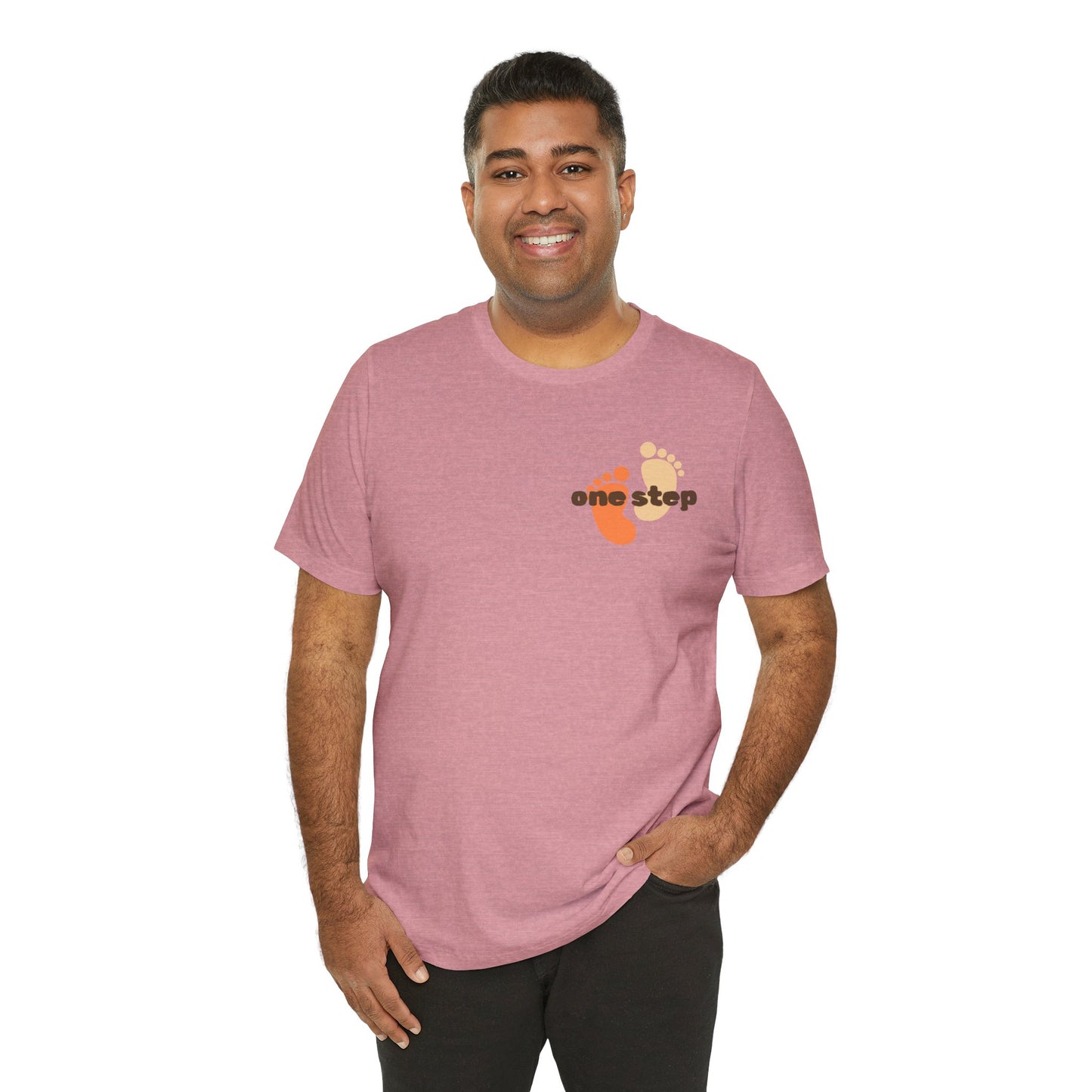 Motivational 'One Step' T-Shirt — Keep Going Inspirational Graphic Tee