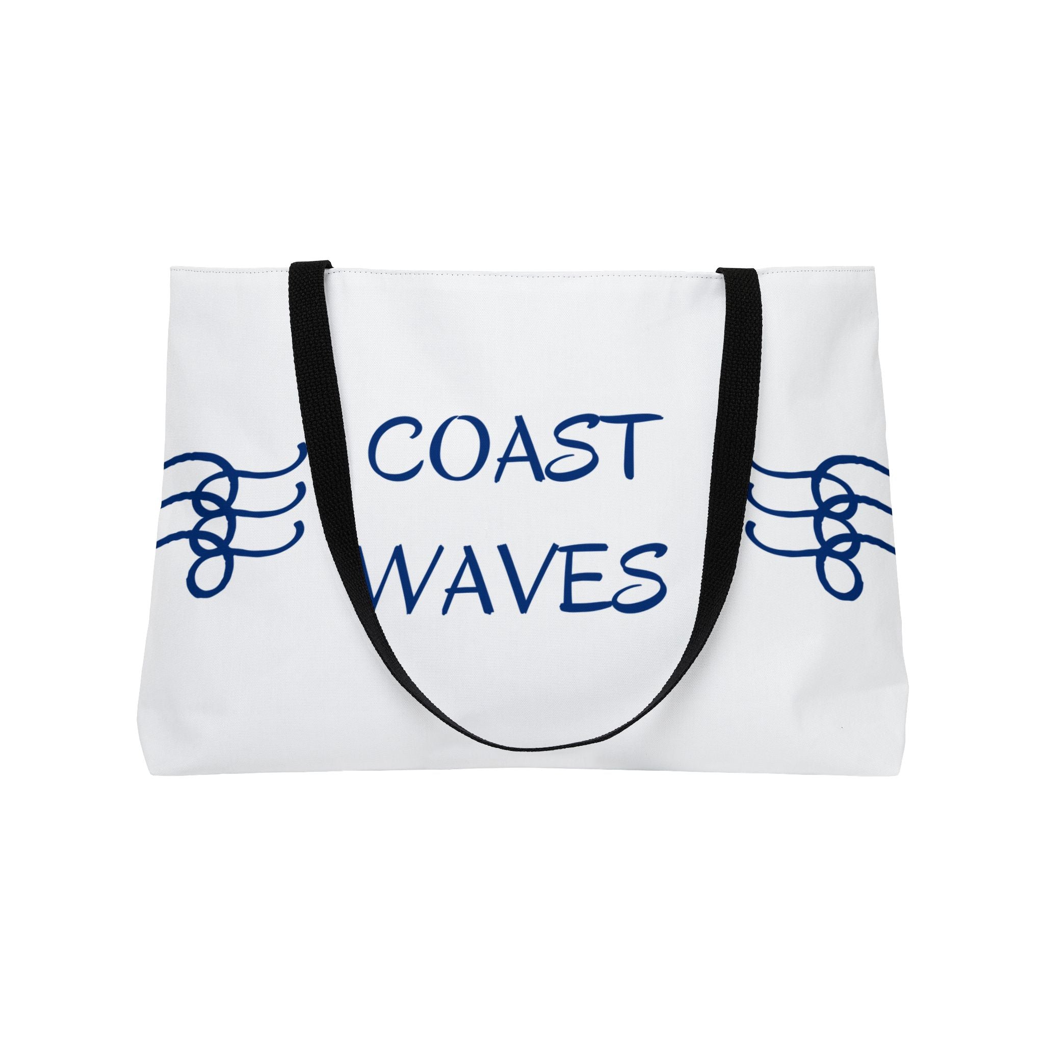 Coast Waves Weekender Tote Bag — Coastal Beach Canvas Travel Tote
