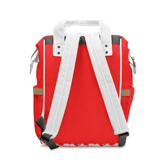 Heart Pattern Diaper Backpack – Multifunctional Baby Bag for Parents