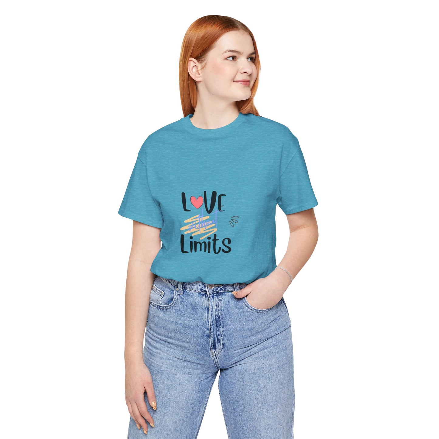 Love Without Limits Tee — Inspirational Heart Graphic Shirt