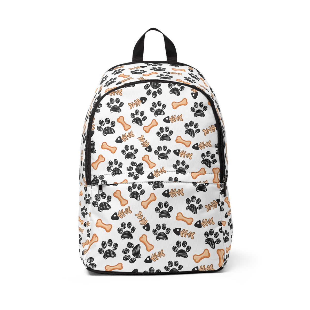 Dog Paw & Bone Pattern Backpack – Cute Pet Lover School Bag