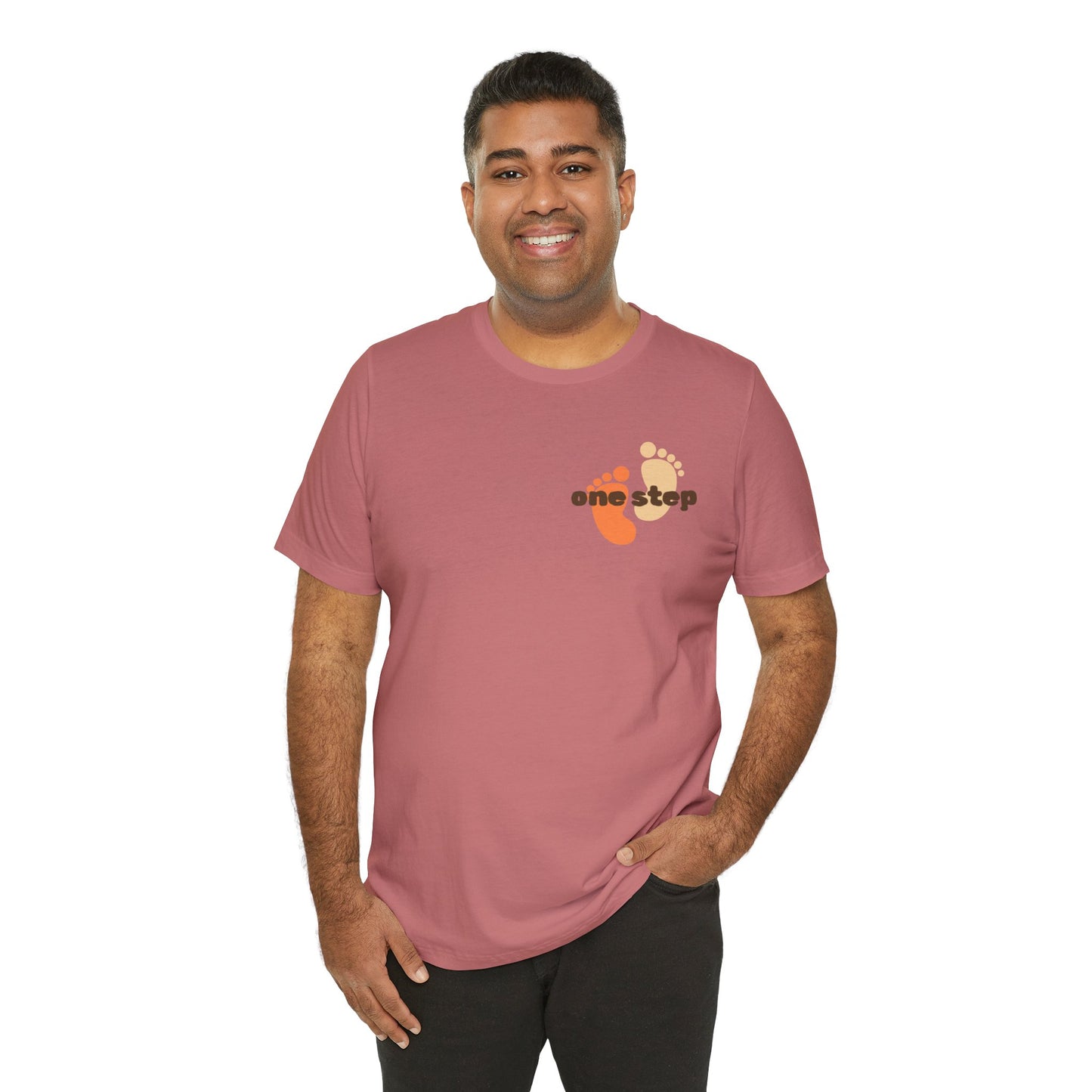 Motivational 'One Step' T-Shirt — Keep Going Inspirational Graphic Tee