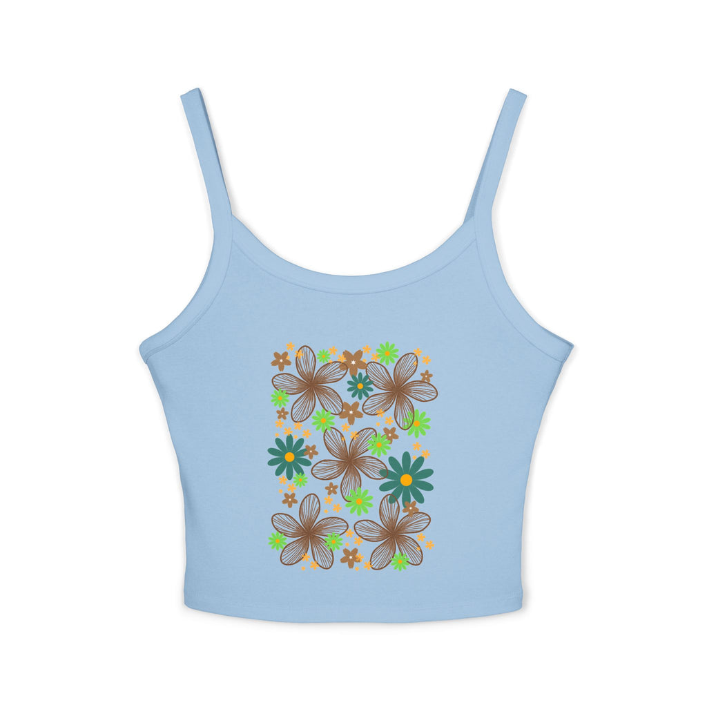 Floral Retro Garden Crop Tank