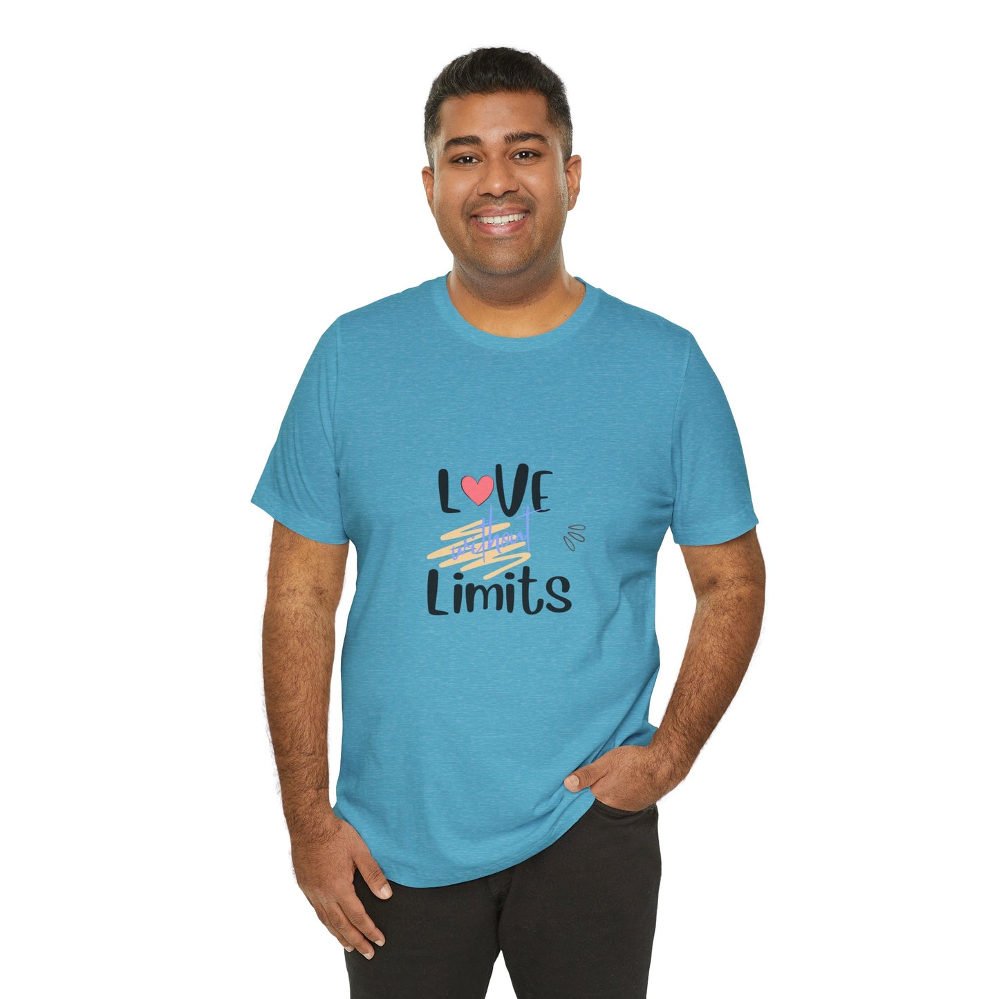 Love Without Limits Tee — Inspirational Heart Graphic Shirt