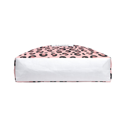 Classy Pink Leopard Weekender Tote Bag — Stylish Animal Print Travel Tote