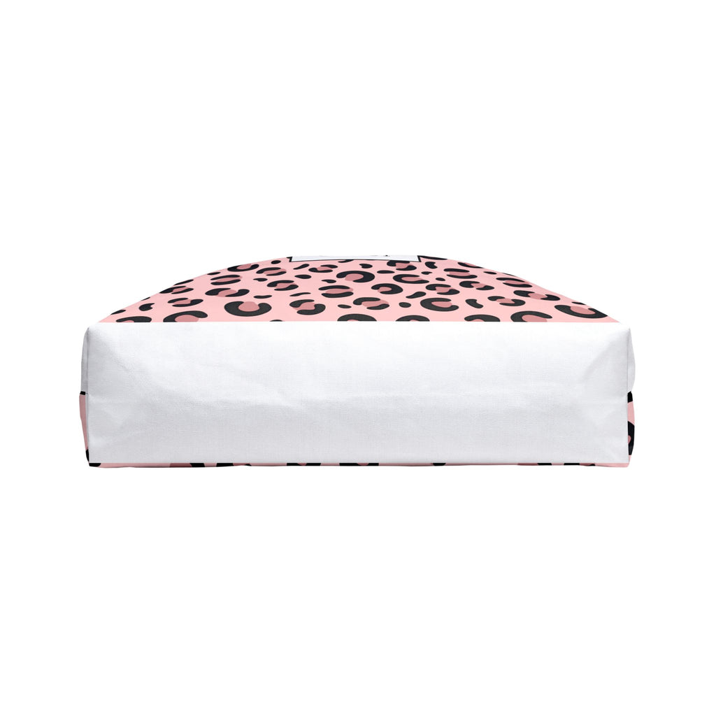 Classy Pink Leopard Weekender Tote Bag — Stylish Animal Print Travel Tote