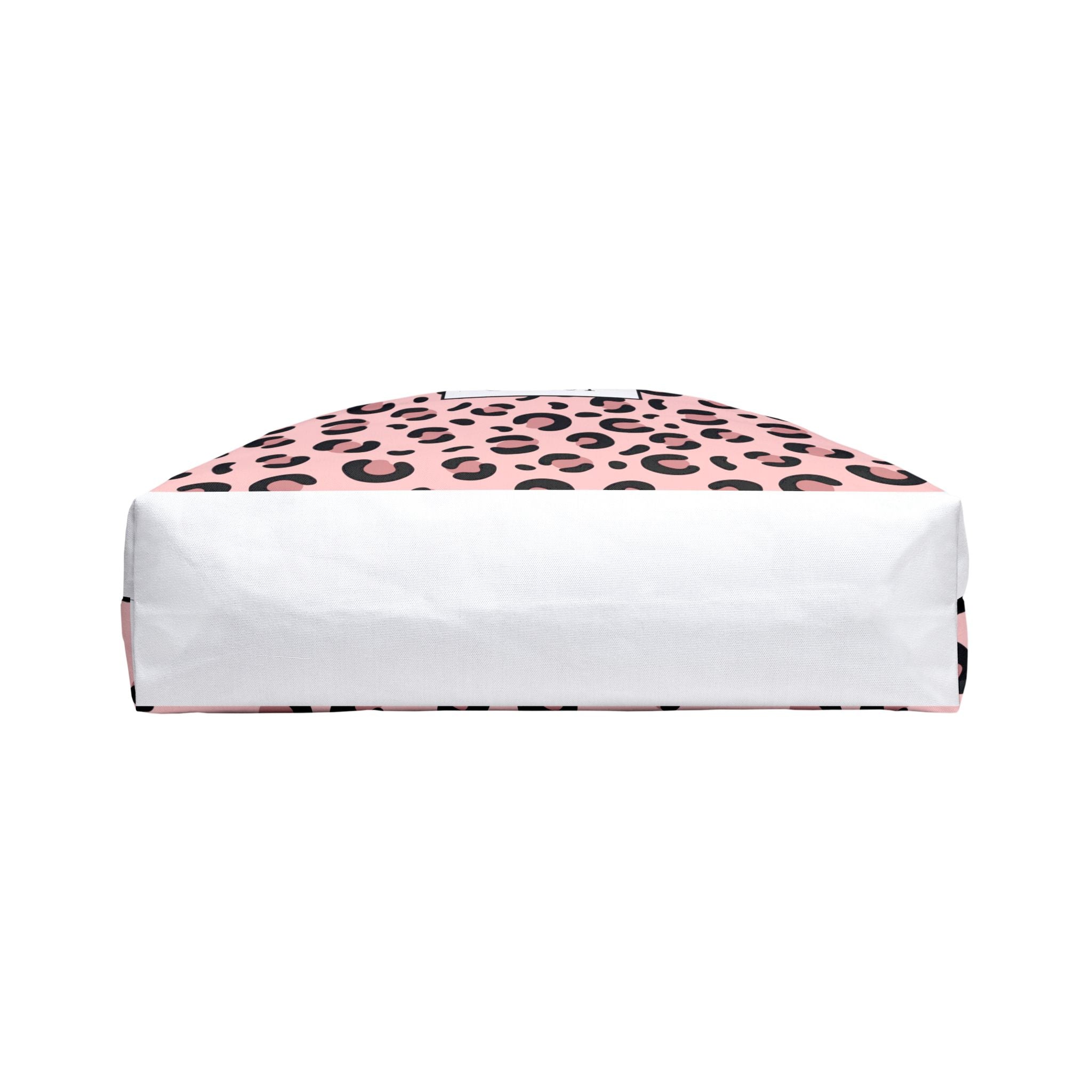 Classy Pink Leopard Weekender Tote Bag — Stylish Animal Print Travel Tote