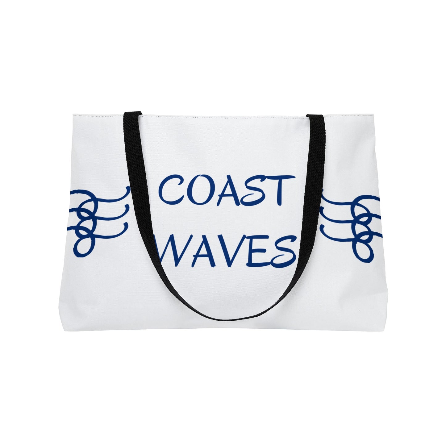 Coast Waves Weekender Tote Bag — Coastal Beach Canvas Travel Tote