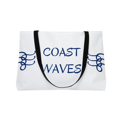 Coast Waves Weekender Tote Bag — Coastal Beach Canvas Travel Tote