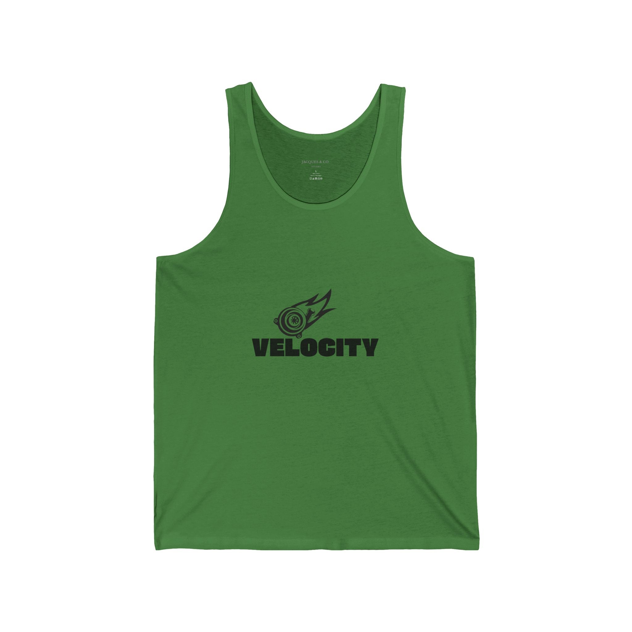 Velocity Logo Tank Top — Athletic Graphic Jersey Tank