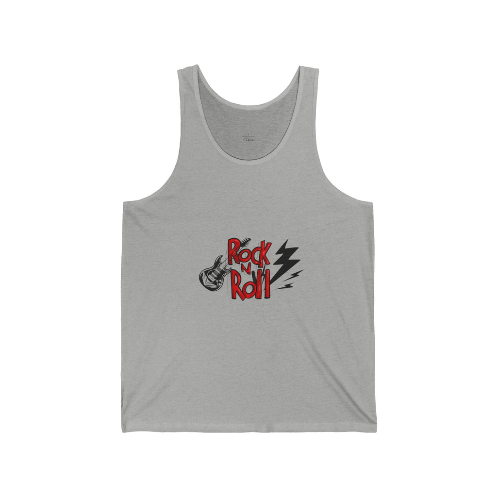 Rock N Roll Tank Top — Vintage Guitar Lightning Graphic Tank