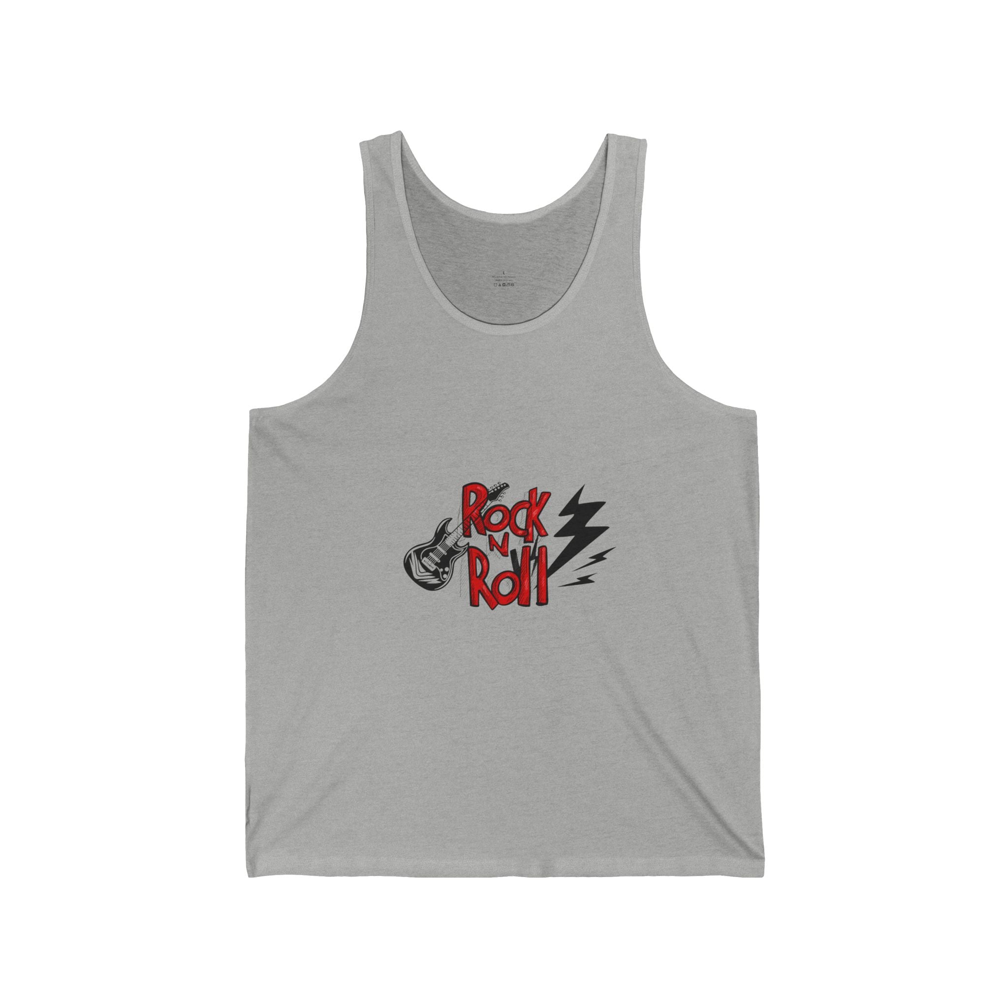 Rock N Roll Tank Top — Vintage Guitar Lightning Graphic Tank