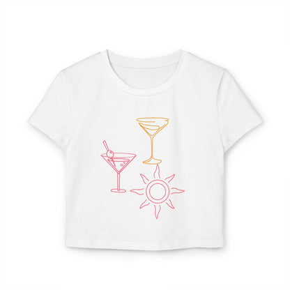 Summer Cocktail Sun Women's Baby Tee