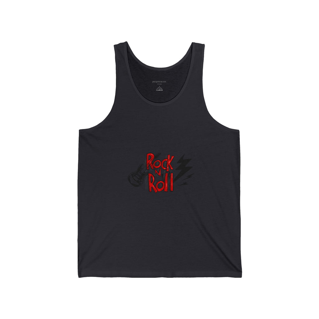 Rock N Roll Tank Top — Vintage Guitar Lightning Graphic Tank