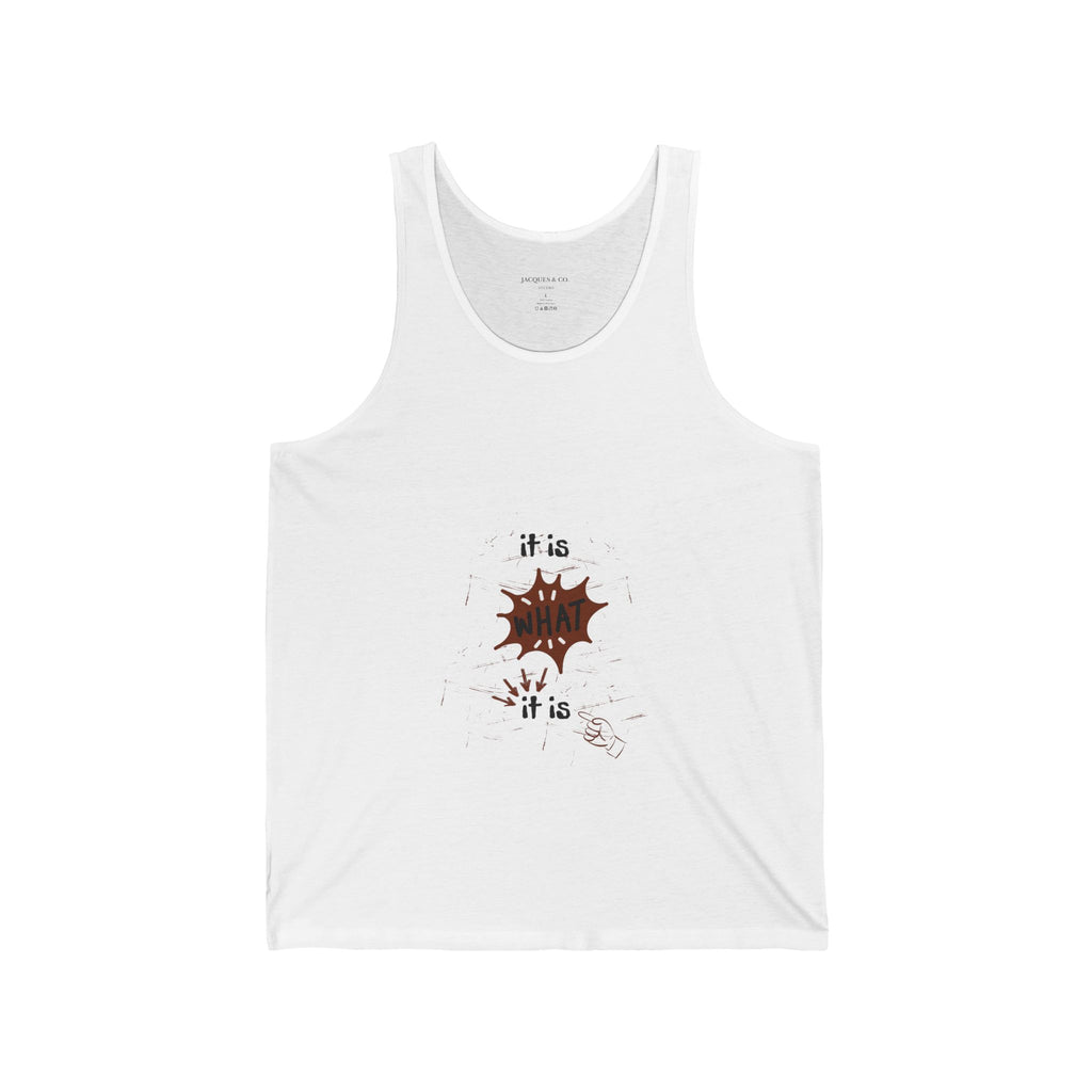 Tank Top — It Is What It Is Minimalist Graphic Tank