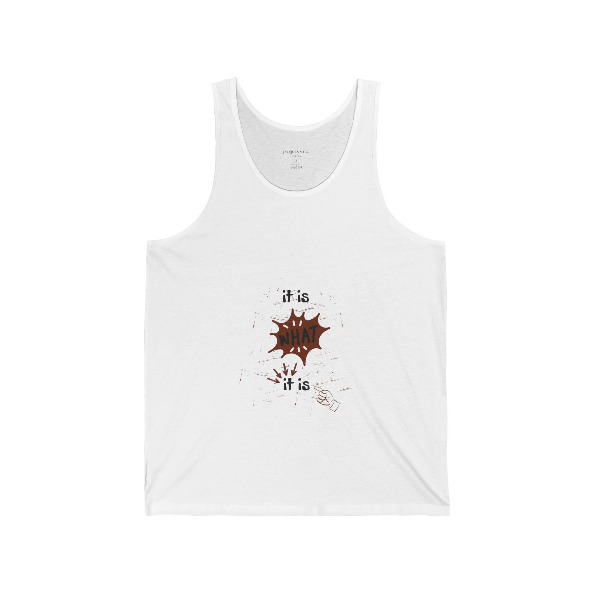 Tank Top — It Is What It Is Minimalist Graphic Tank