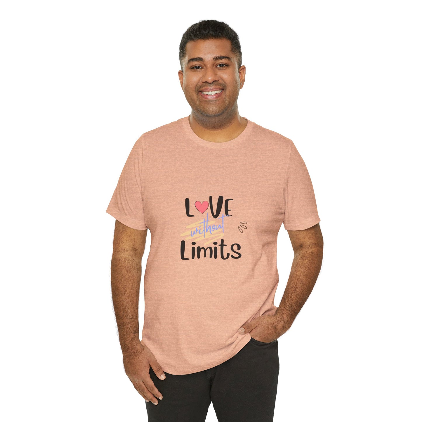 Love Without Limits Tee — Inspirational Heart Graphic Shirt