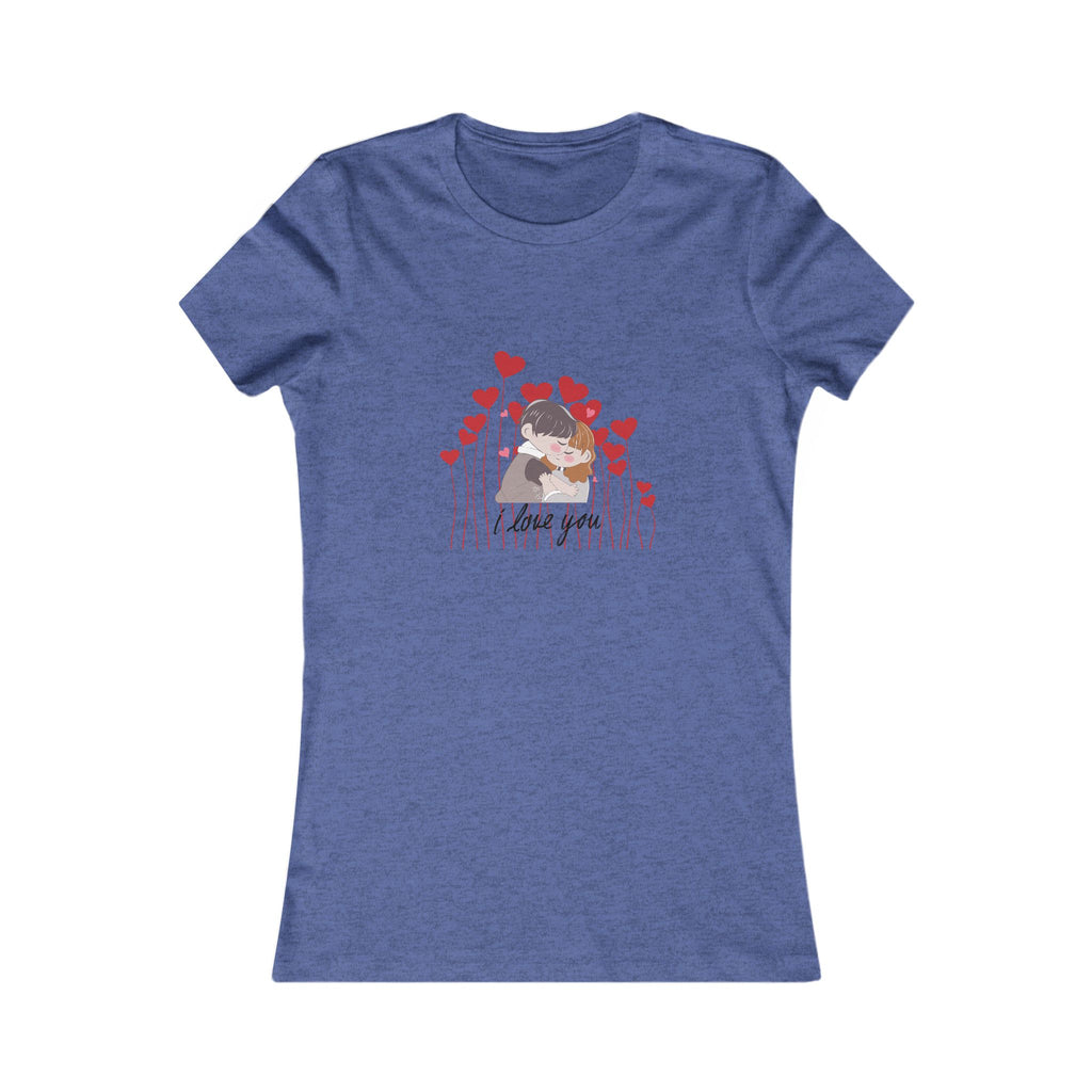 Women's Tee — 'Love You' Floral Heart Graphic