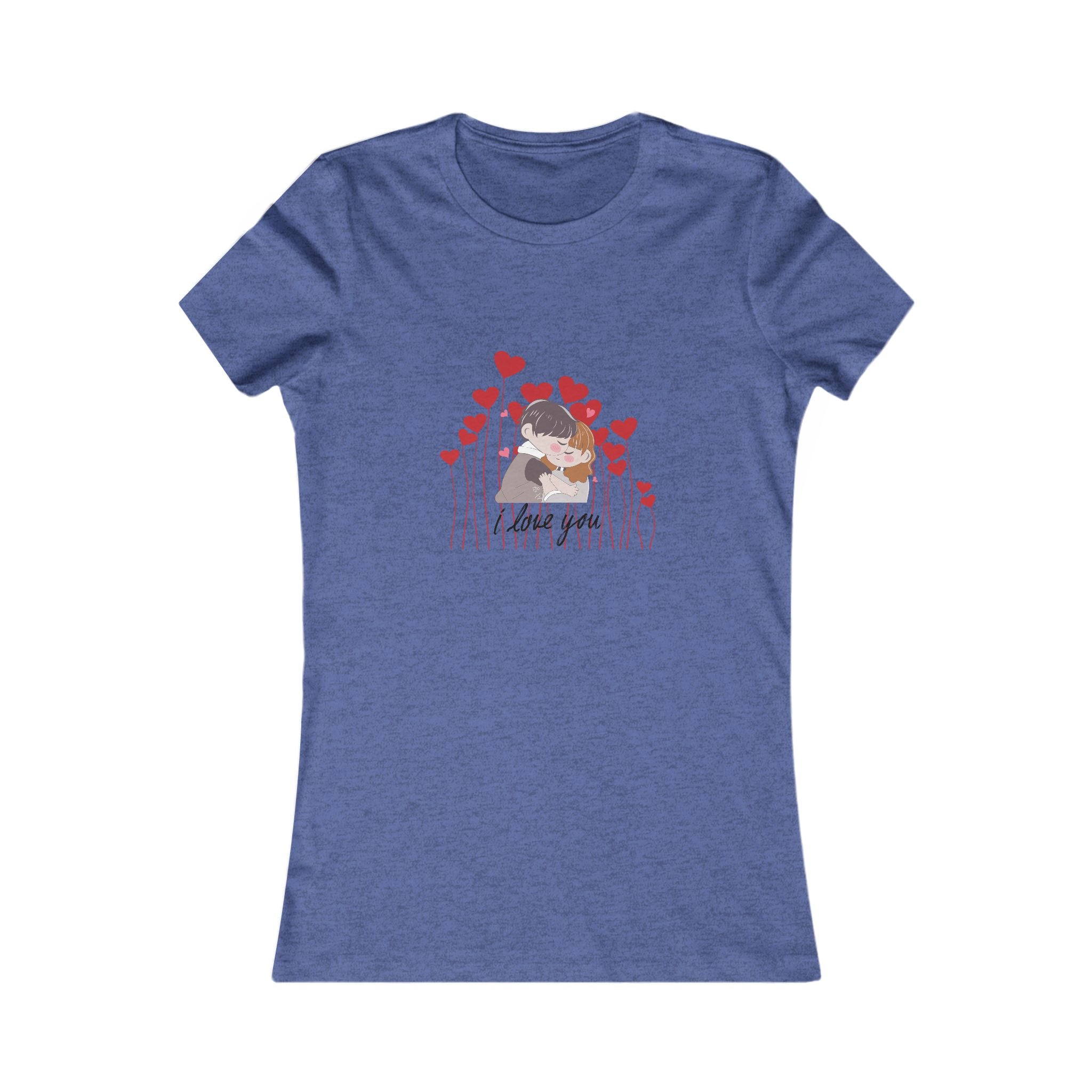 Women's Tee — 'Love You' Floral Heart Graphic