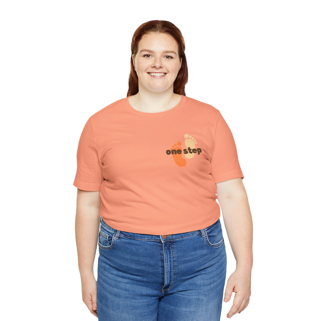 Motivational 'One Step' T-Shirt — Keep Going Inspirational Graphic Tee