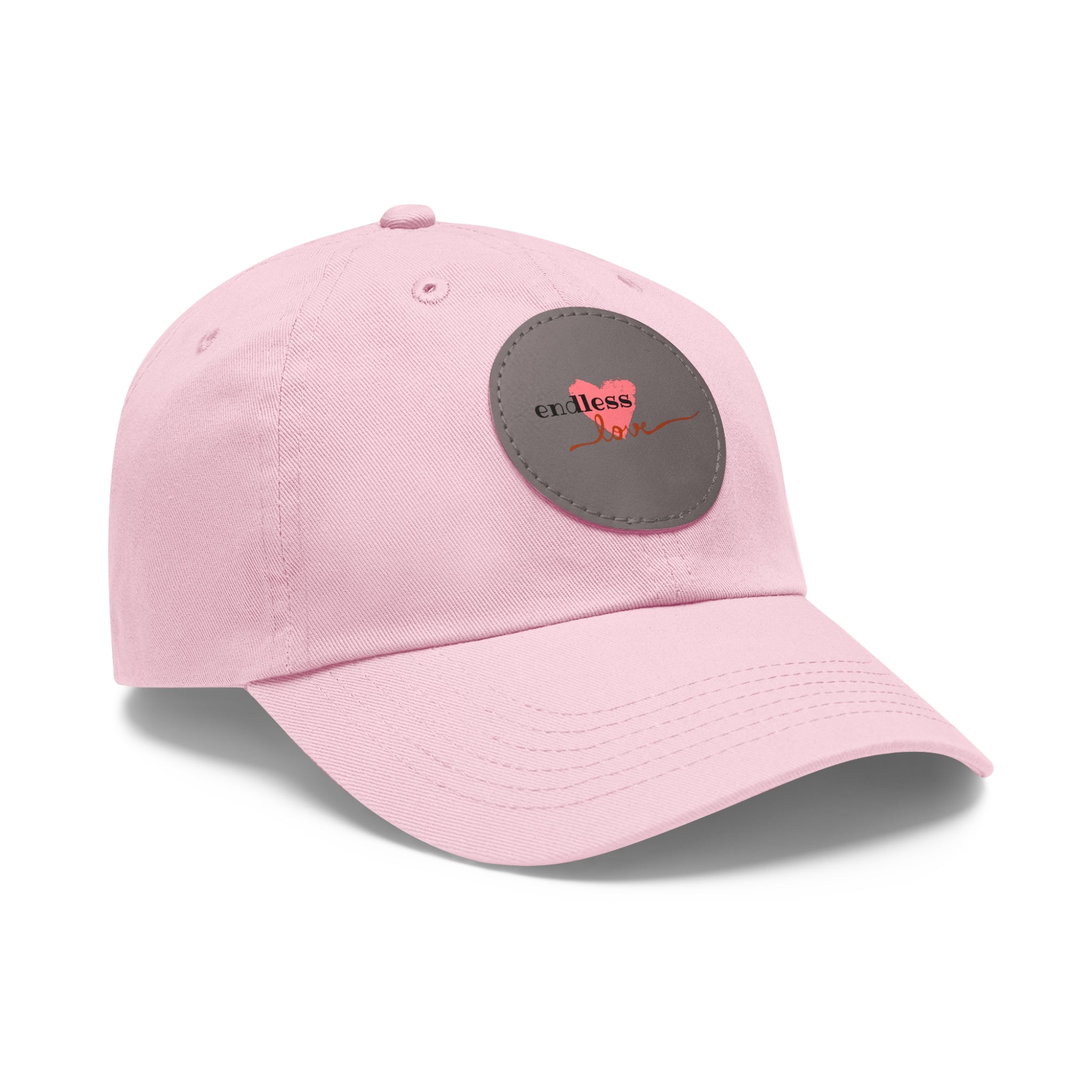 Leather Patch Dad Hat — Heartbeat 'endless' Design