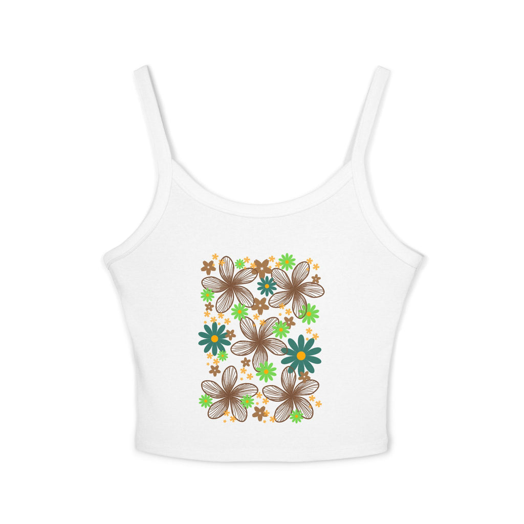 Floral Retro Garden Crop Tank